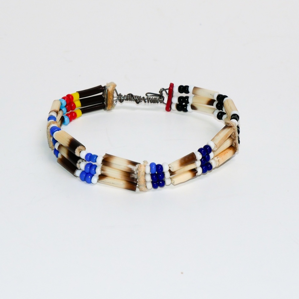 Handmade 3 row beaded bracelet